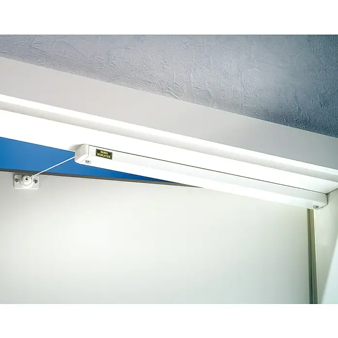 Burg-Wächter Cerrador de puertas TR 86 - 34 x 400 x 17 mm, Blanco - Producto en uso
