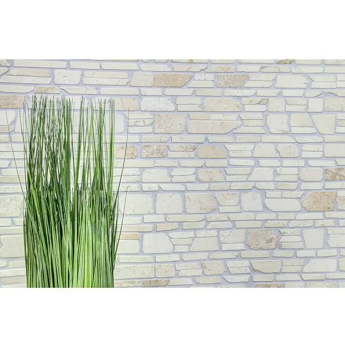 Mosaikfliese MOS BRICK 200 - 30,5 x 30,5 cm, Weiß, Matt - Detailaufnahme