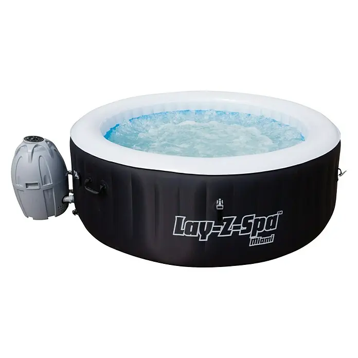 Bestway Lay-Z-Spa Hidromasažni bazen Lay-Z Spa Miami - Ø x V: 180 x 66 cm, Zapremnina: 669 l - Pogled sprijeda