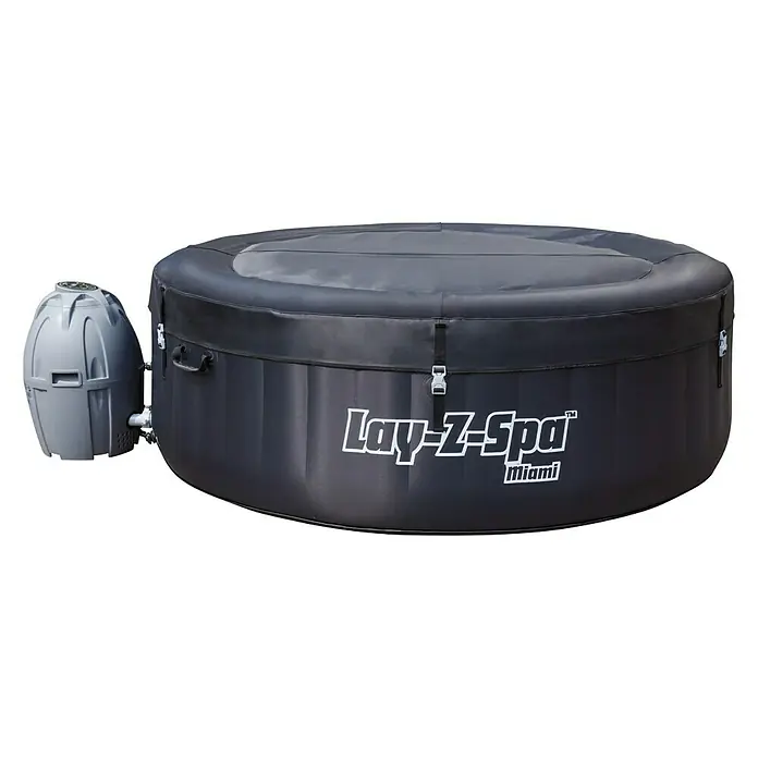 Bestway Lay-Z-Spa Hidromasažni bazen Lay-Z Spa Miami - Ø x V: 180 x 66 cm, Zapremnina: 669 l - Pogled sprijeda
