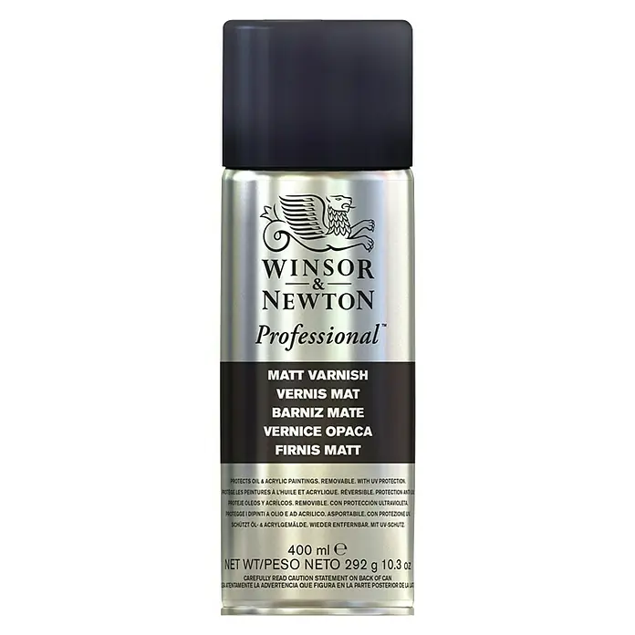 Winsor & Newton Laneno ulje u spreju - 400 ml, Mat, Limenka s raspršivačem - Pogled sprijeda