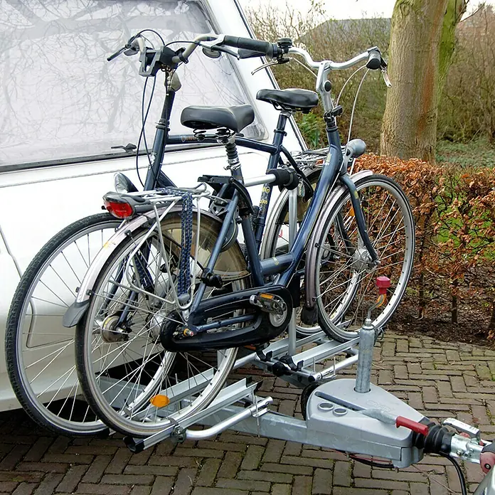 LAS Deichsel-Fahrradträger - Geeignet für: 2 Fahrräder, Max. Ladegewicht: 35 kg - Anwendungsbeispiel