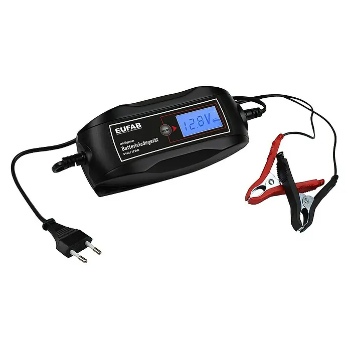 Eufab Batterie-Ladegerät - Geeignet für: Gelbatterien - Vorderansicht