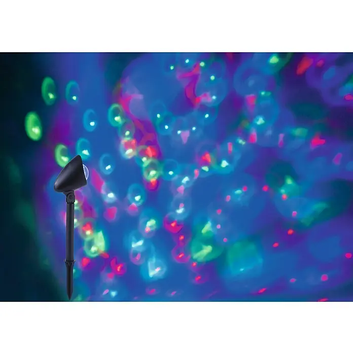 LED-Erdspießleuchte Disco - 1-flammig, 3 W, Höhe: 45 cm
