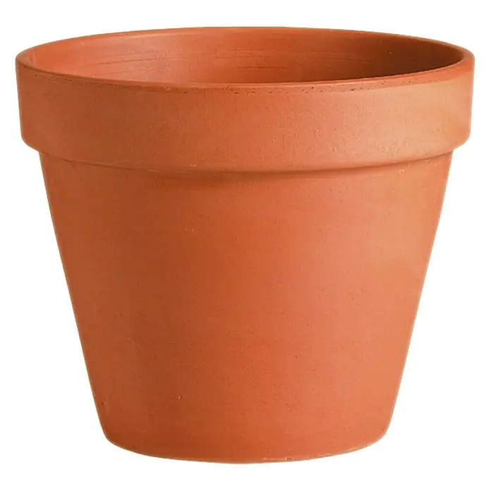 Maceta para flores Deroma - Dimensiones externas (Ø x Al): 19 x 17,5 cm, Rojo klinker