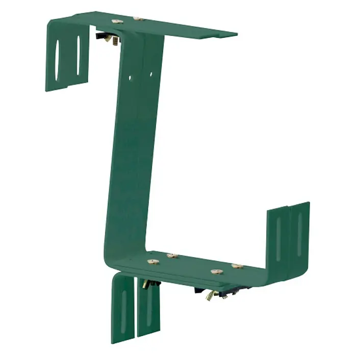 Windhager Blumenkastenhalter - 3-fach verstellbar, Grün, 2 Stk.