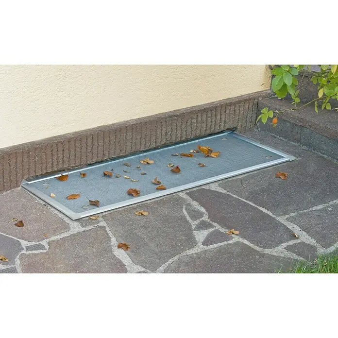 Windhager Lichtschachtabdeckung Komplettset Alu - 106 x 44 cm, Aluminium