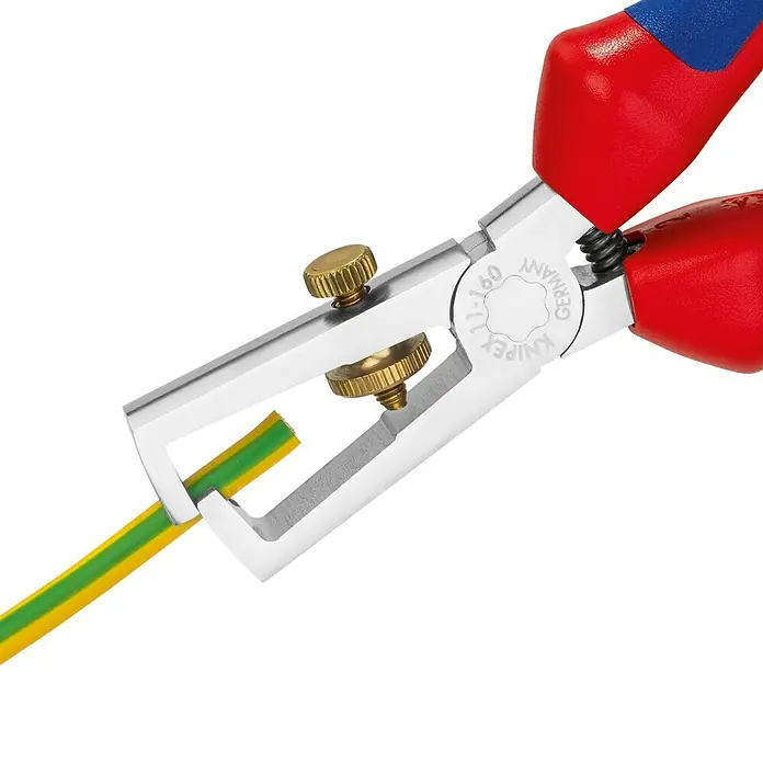 Knipex Abisolierzange - Länge: 160 mm, Material Griff: Mehrkomponenten-Hülle