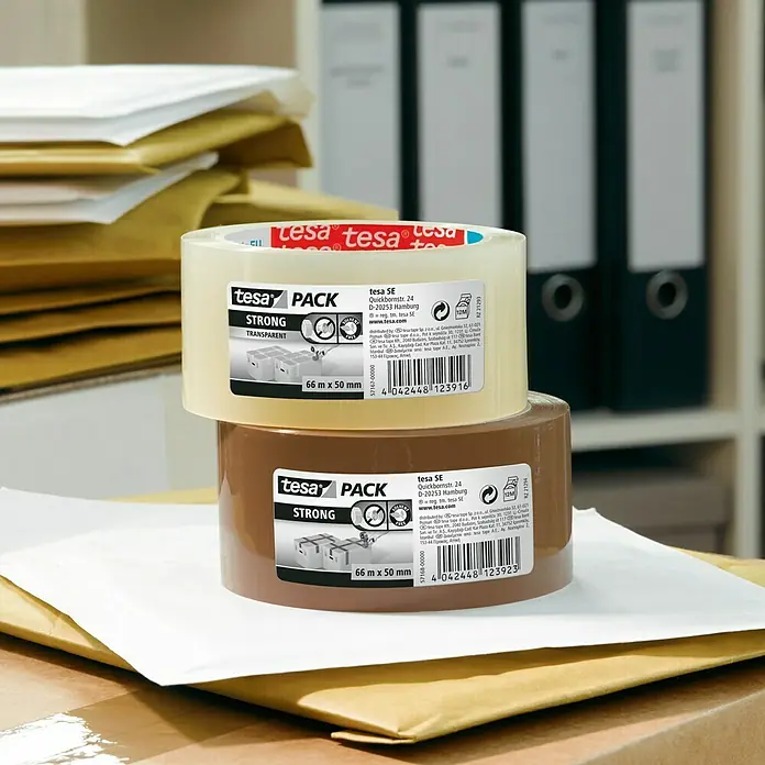 Tesa Packband - Transparent, 66 m x 50 mm