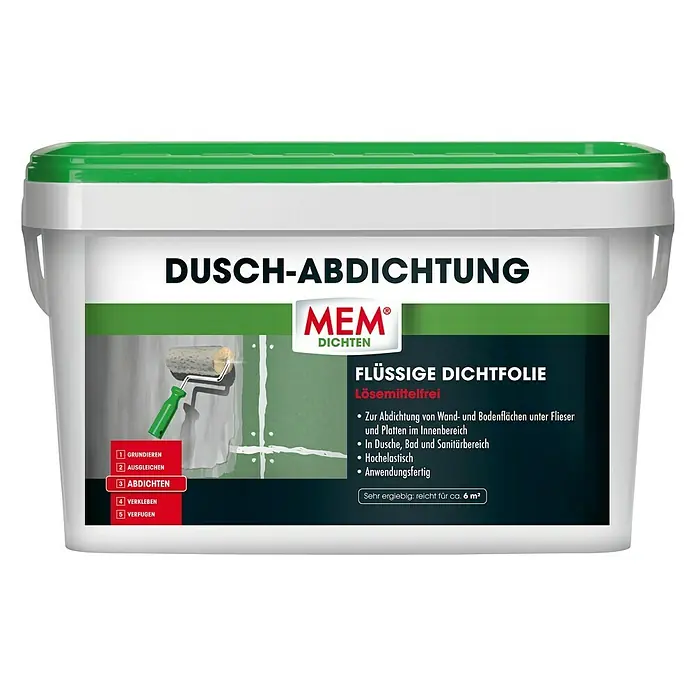 MEM Dichtfolie Dusch-Abdichtung - 8 kg, Lösemittelfrei