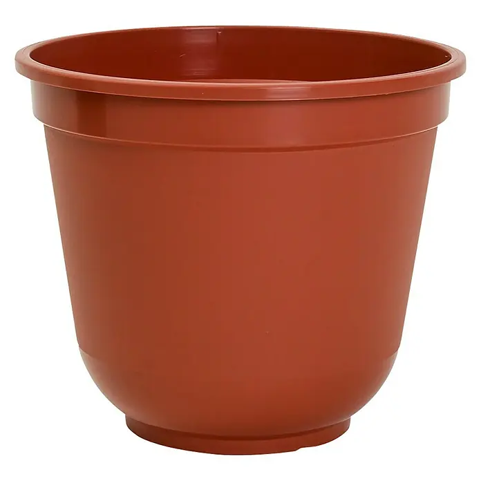 Wibo Pflanztopf - Außenmaß (Ø x H): 36 x 32 cm, Kunststoff, Terracotta