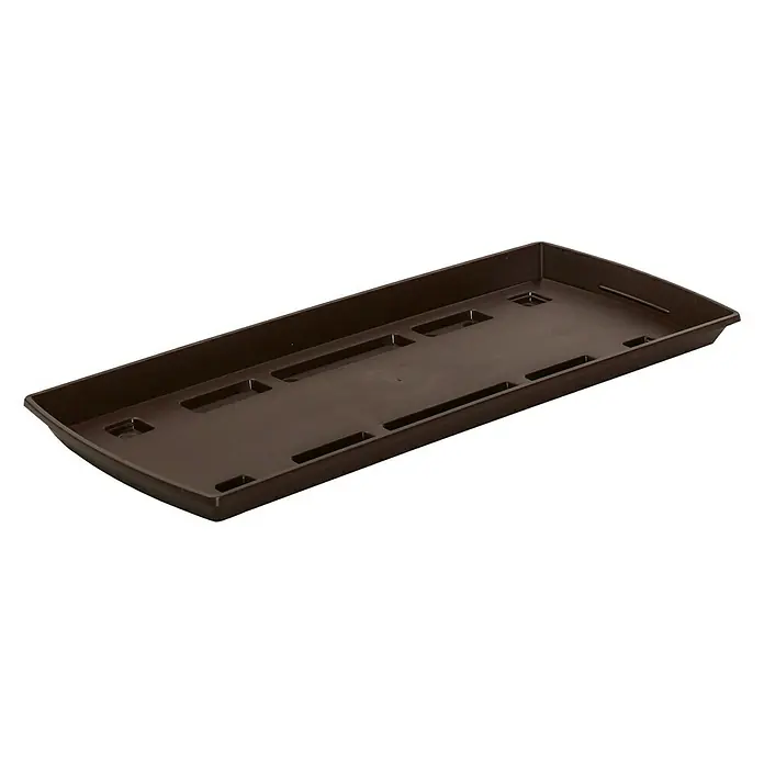 Wibo Balkonkasten-Untersetzer - L x B x H: 100 x 15 x 3 cm, Braun