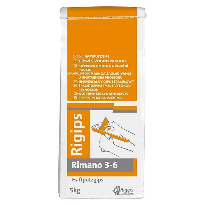 Rigips Haftputzgips Rimano - 25 kg, Putzstärke: 3 - 6 mm