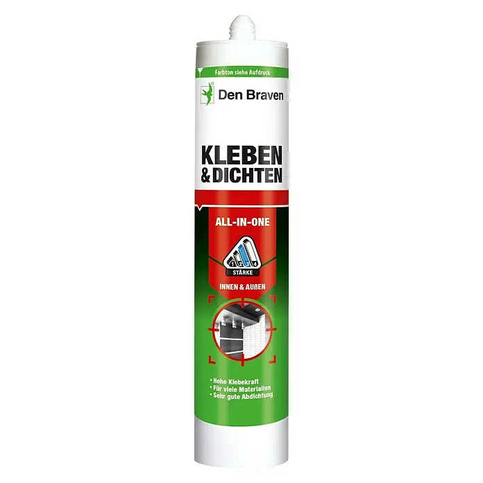 Den Braven Kleb- & Dichtmasse All in One - Braun, 290 ml