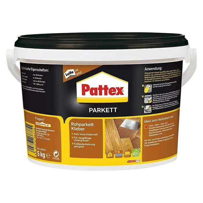 Pattex Rohparkett-Kleber - 5 kg, Gebrauchsfertig
