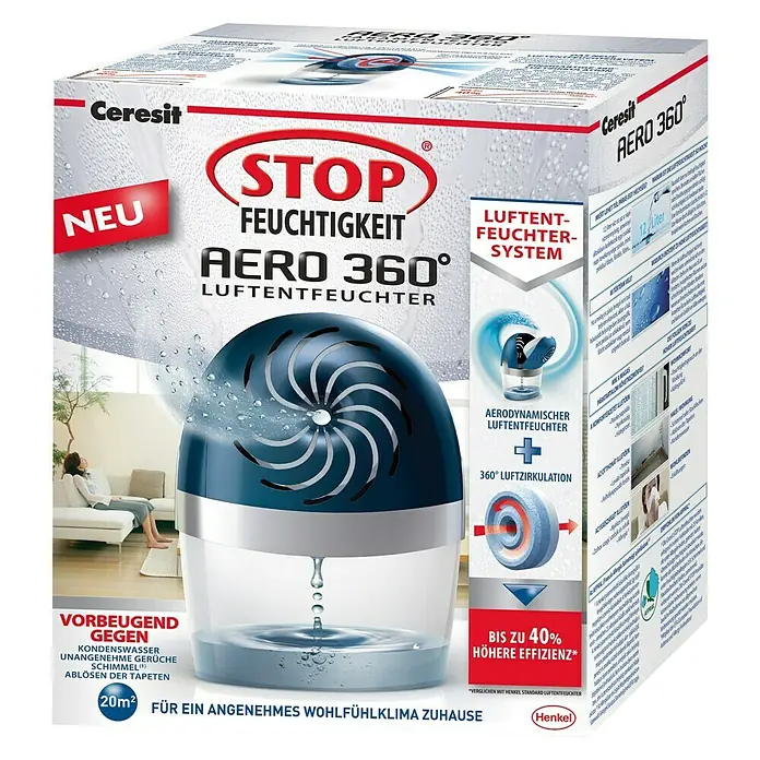 Ceresit Luftentfeuchter Aero 360° - Raumgröße: 20 m²