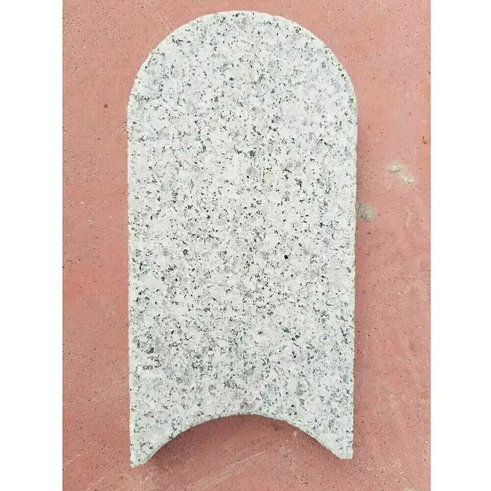 Mähstein Granit - Hellgrau, 25 x 10 x 2,5 cm, Granit