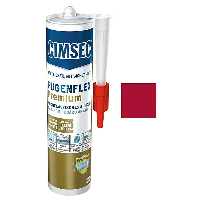Cimsec Silikon-Fugenmasse Fugenflex Premium - Signalrot, 310 ml