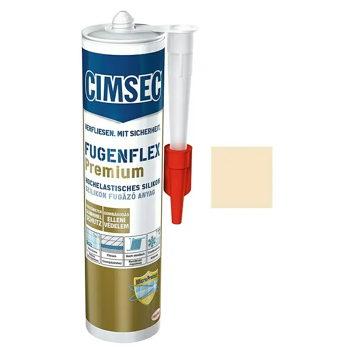 Cimsec Silikon-Fugenmasse Fugenflex Premium - Jasmin, 310 ml