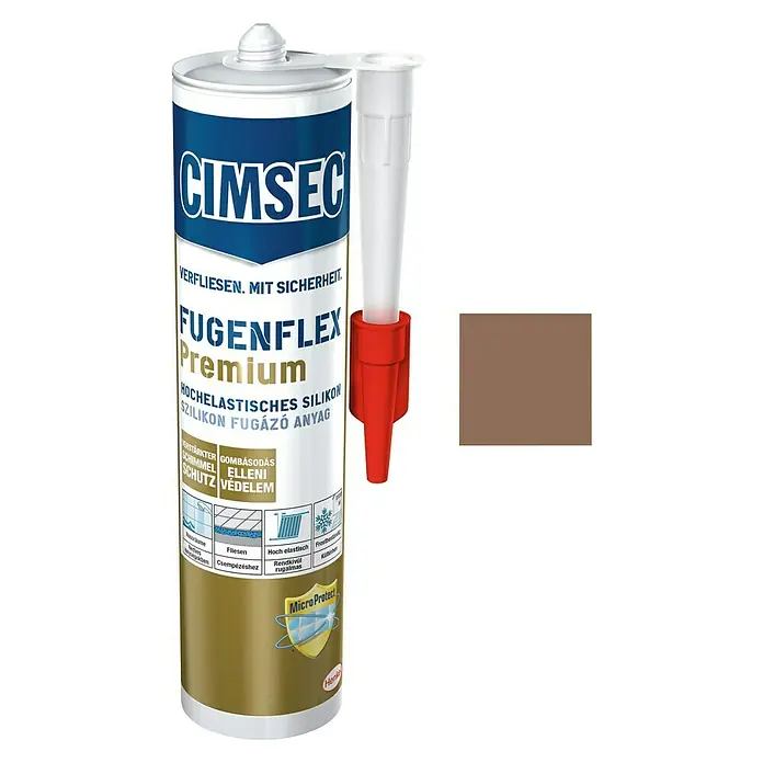 Cimsec Silikon-Fugenmasse Fugenflex Premium - Terrabraun, 310 ml