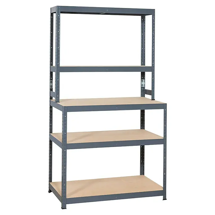Regalux Regal na više razina za teški teret R 200 Multi - Š x V: 100 x 180 cm, Dubina: 60 cm, Uticanje