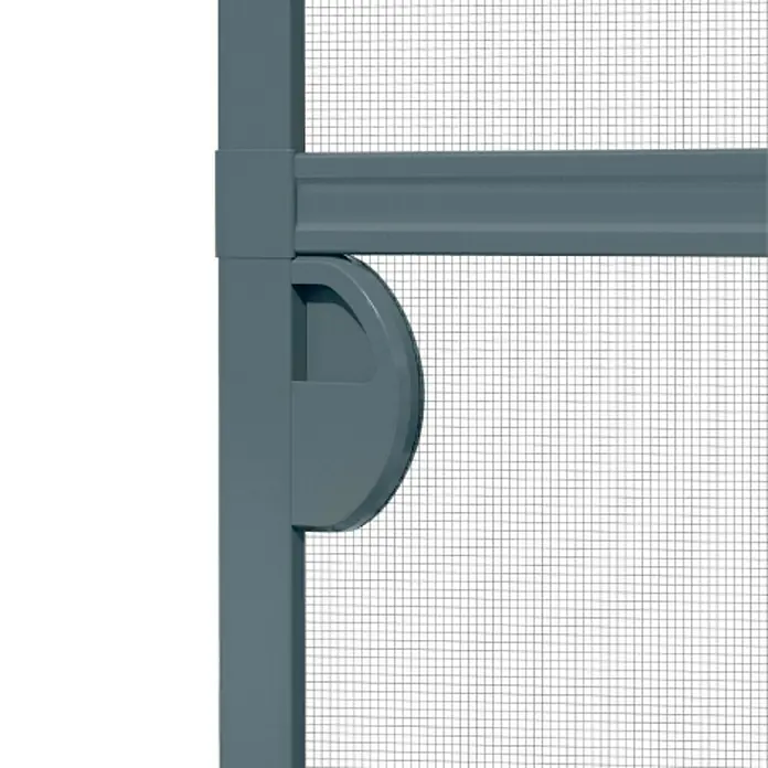 Windhager Insektenschutztür Spannrahmen Expert - 100 x 210 cm, Farbe Rahmen: Anthrazit, Farbe Gewebe: Anthrazit