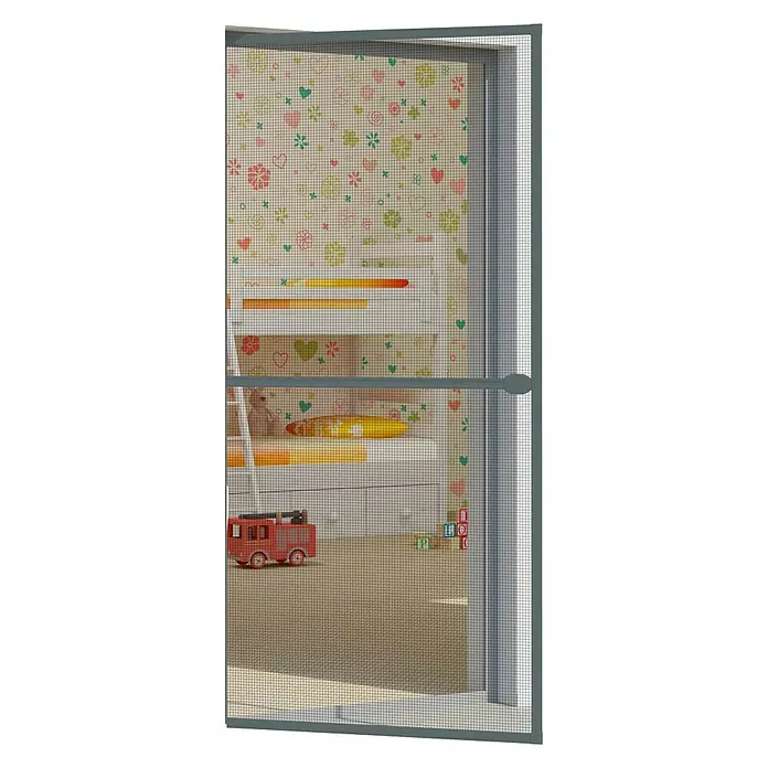 Windhager Insektenschutz-Türrahmen Spannrahmen Plus - 100 x 210 cm, Anthrazit