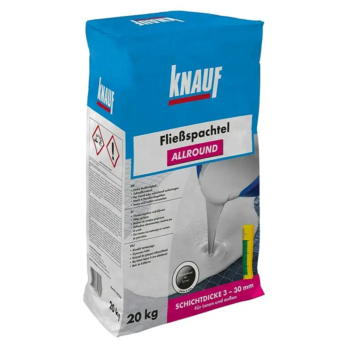 Knauf Fließspachtel Allround - 20 kg, Schichtdicke: 3 - 30 mm