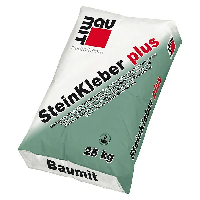 Baumit Steinkleber plus - 25 kg, Körnung: 0 mm - 1 mm