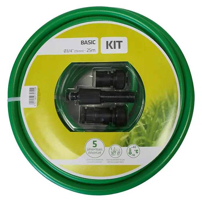 Schlauch-Set Basic - 25 m, Schlauchdurchmesser: 19 mm (¾″)