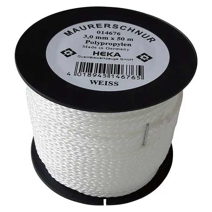 Heka Fliesenlegerschnur - Durchmesser: 3 mm, Länge: 50 m, Weiß