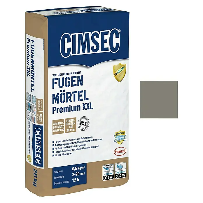Cimsec Fugenmörtel Premium - Grau, 20 kg