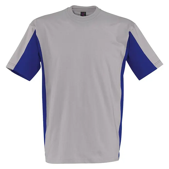 Kübler T-Shirt - Konfektionsgröße: M, Grau/Blau - Vorderansicht