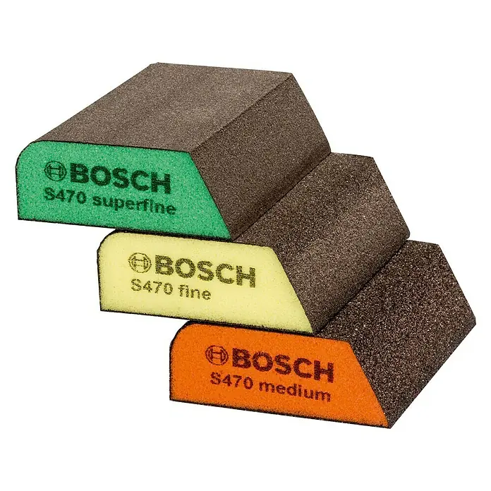 Bosch Set brusnih spužvica Profile - 3-dij. - Pogled s desne strane
