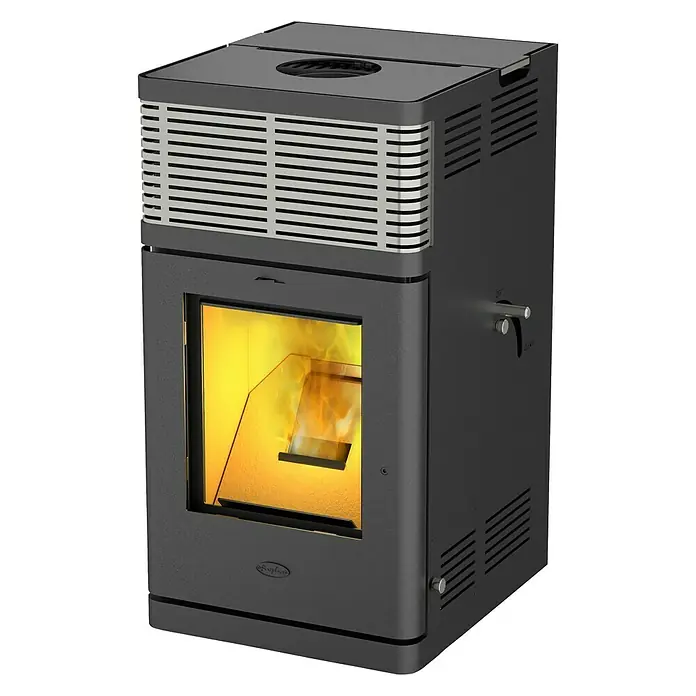 Fireplace Pelletofen Gravio - 4 kW - 8 kW, Raumheizvermögen: 144 m³, Anthrazit - Vorderansicht
