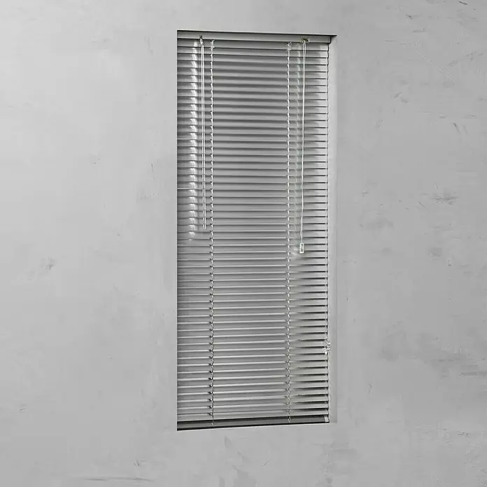 Žaluzina Basic - Š x V: 80 x 140 cm, Srebrne boje, Aluminij - Pogled sprijeda