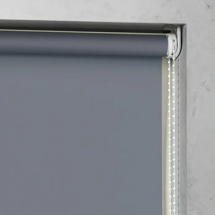 Expo Ambiente Rollo Mini - B x H: 90 x 210 cm, Grau, Tageslichtdurchlässig - Detailaufnahme