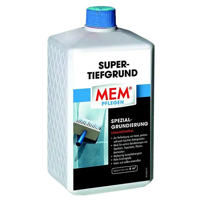 MEM Super-Tiefgrund - 1 l, Lösemittelfrei - Vorderansicht