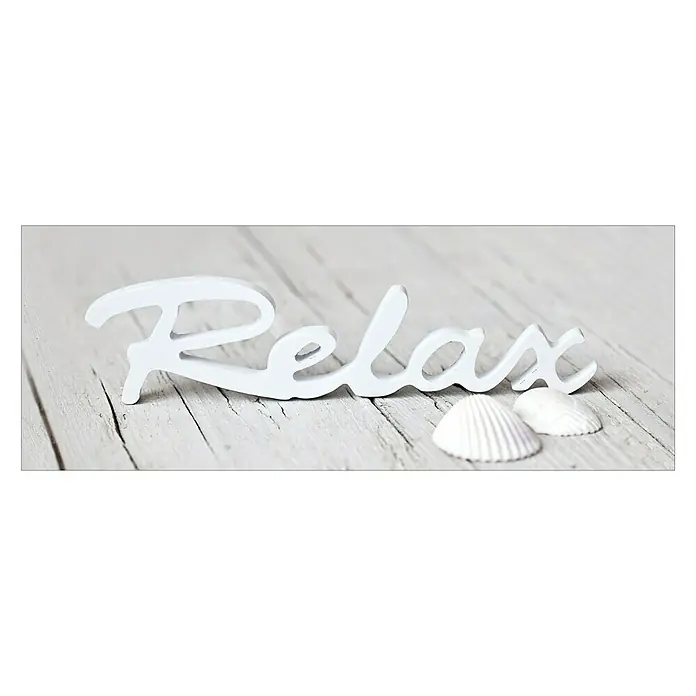 Glasbild - Relax III, B x H: 80 x 30 cm - Vorderansicht