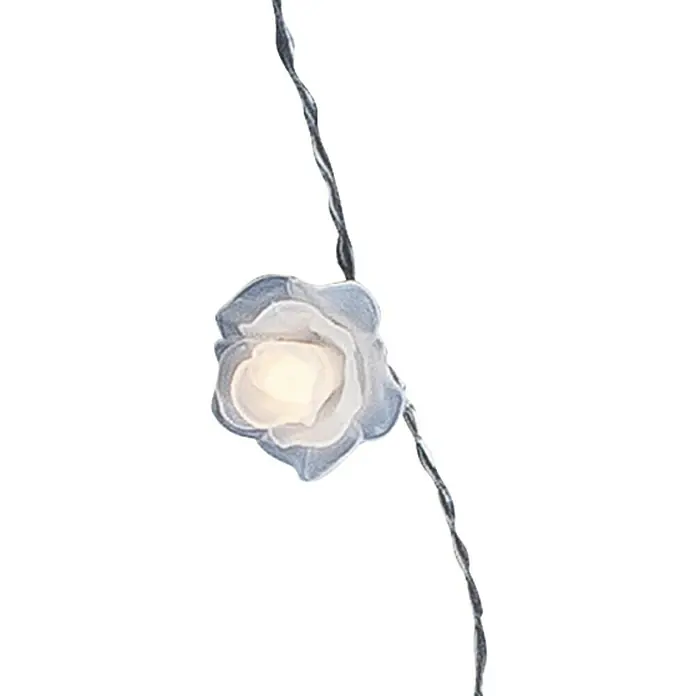 Globo Guirnalda luminosa LED Venuto - Para interior, 30 luces, Longitud del cable: 4,64 m, Blanco, Rose