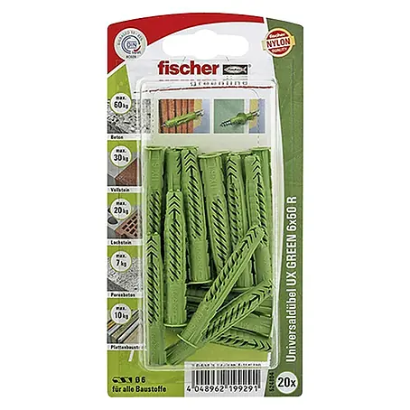 Fischer Greenline Universaldübel UX 6 x 50 R GREEN
