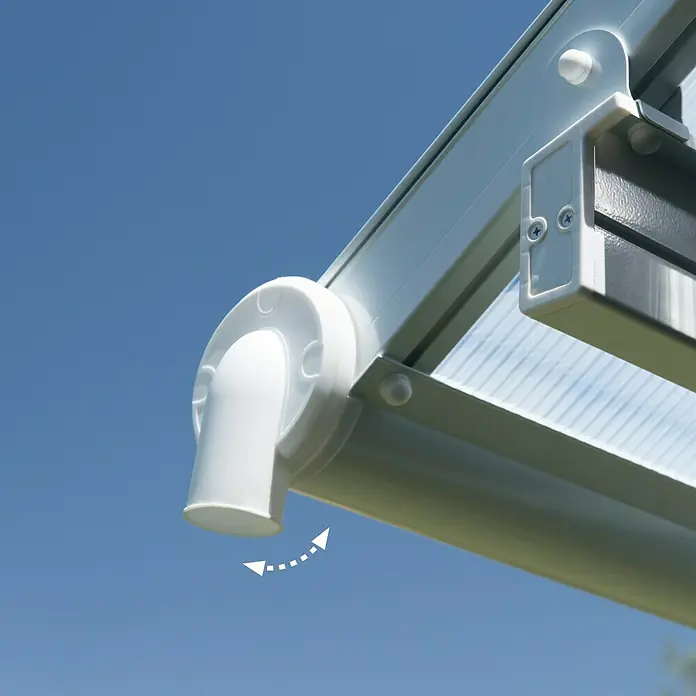 Palram – Canopia Terrassenüberdachung Joya - Tiefe: 3 m, B x H: 9,15 x 2,16 m, Verkehrsweiß - Anwendungsbeispiel