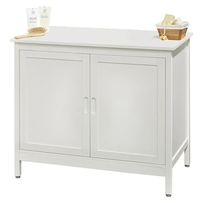 Riva Mia Kupaonski ormarić za nasadni umivaonik - 89 x 51 x 77,5 cm, Bijele boje