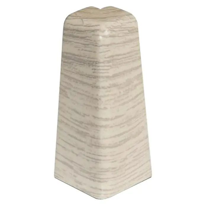 Egger Außenecke - Eiche Weiß, 2 Stk., Passend für: Egger Sockelleisten 17 x 60 mm - Ansicht von oben