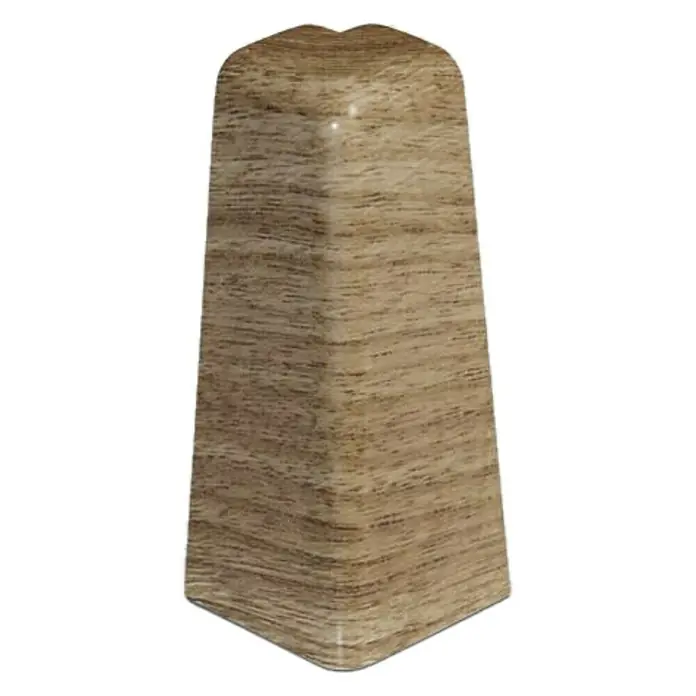 Egger Außenecke - Nussbaum hell, 2 Stk., Passend für: Egger Sockelleisten 17 x 60 mm - Ansicht von oben
