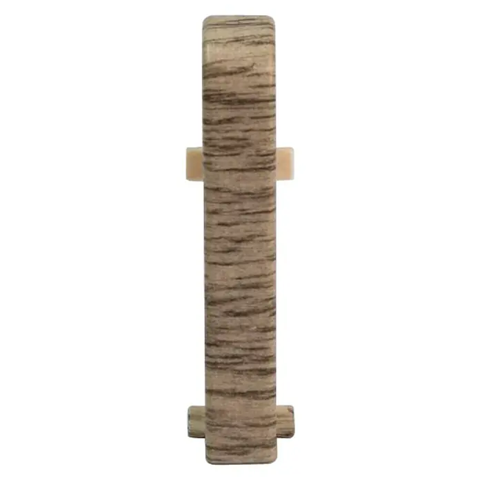 Egger Übergangskappe - Eiche Graubraun, 2 Stk., Passend für: Egger Sockelleisten 17 x 60 mm - Vorderansicht