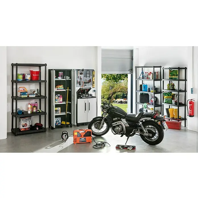 Regalux Plastični regal XL - 40 x 120 x 187 cm, Nosivost: 70 kg/polica