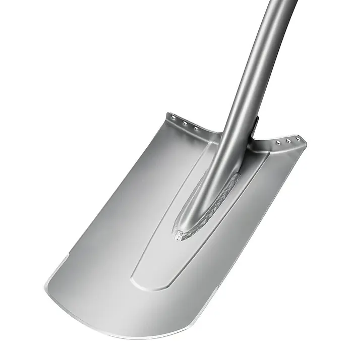 Fiskars Xact Gärtnerspaten L - Arbeitsbreite: 19 cm, Rund, Langstiel - Detailaufnahme