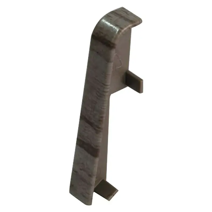Egger Übergangskappe - Eiche Anthrazit, 2 Stk., Passend für: Egger Sockelleisten 17 x 60 mm - Rechte Seitenansicht