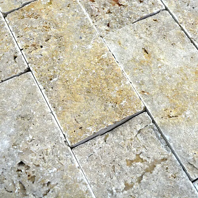 Mosaikfliese Brick Splitface X3D 42774 - 30,5 x 29 cm, Braun, Matt